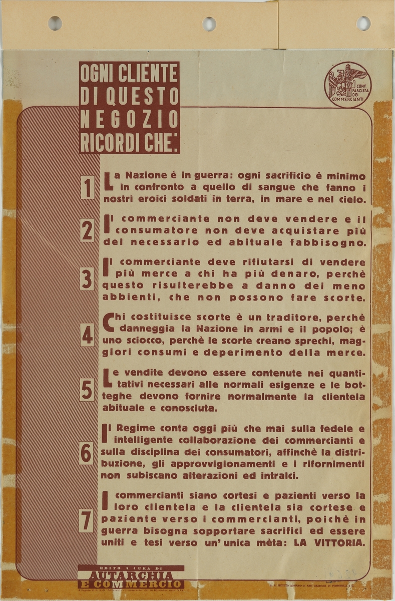 italia 1940 negozio