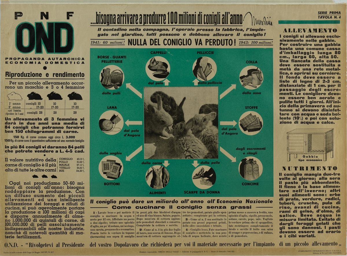 italia 1941 coniglio